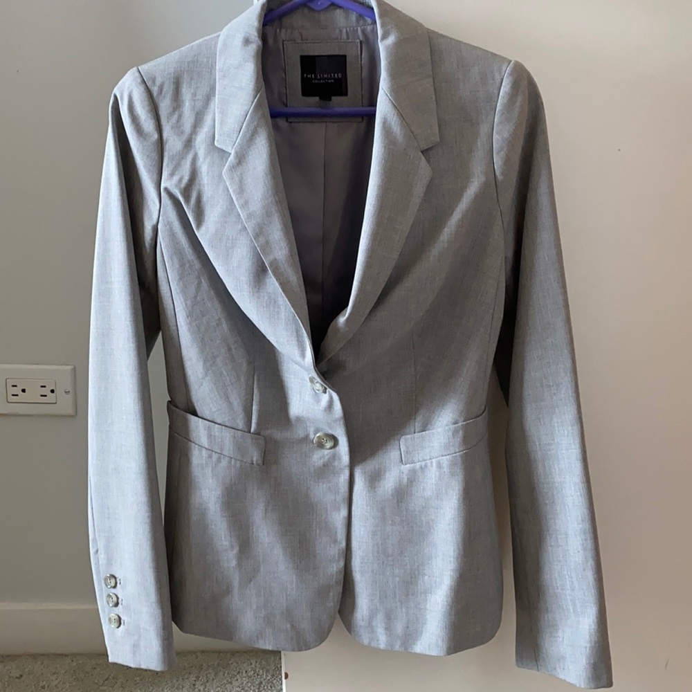 The Limited Collection | Size 2 | Womens Gray Suit Jacket Blazer Work Business